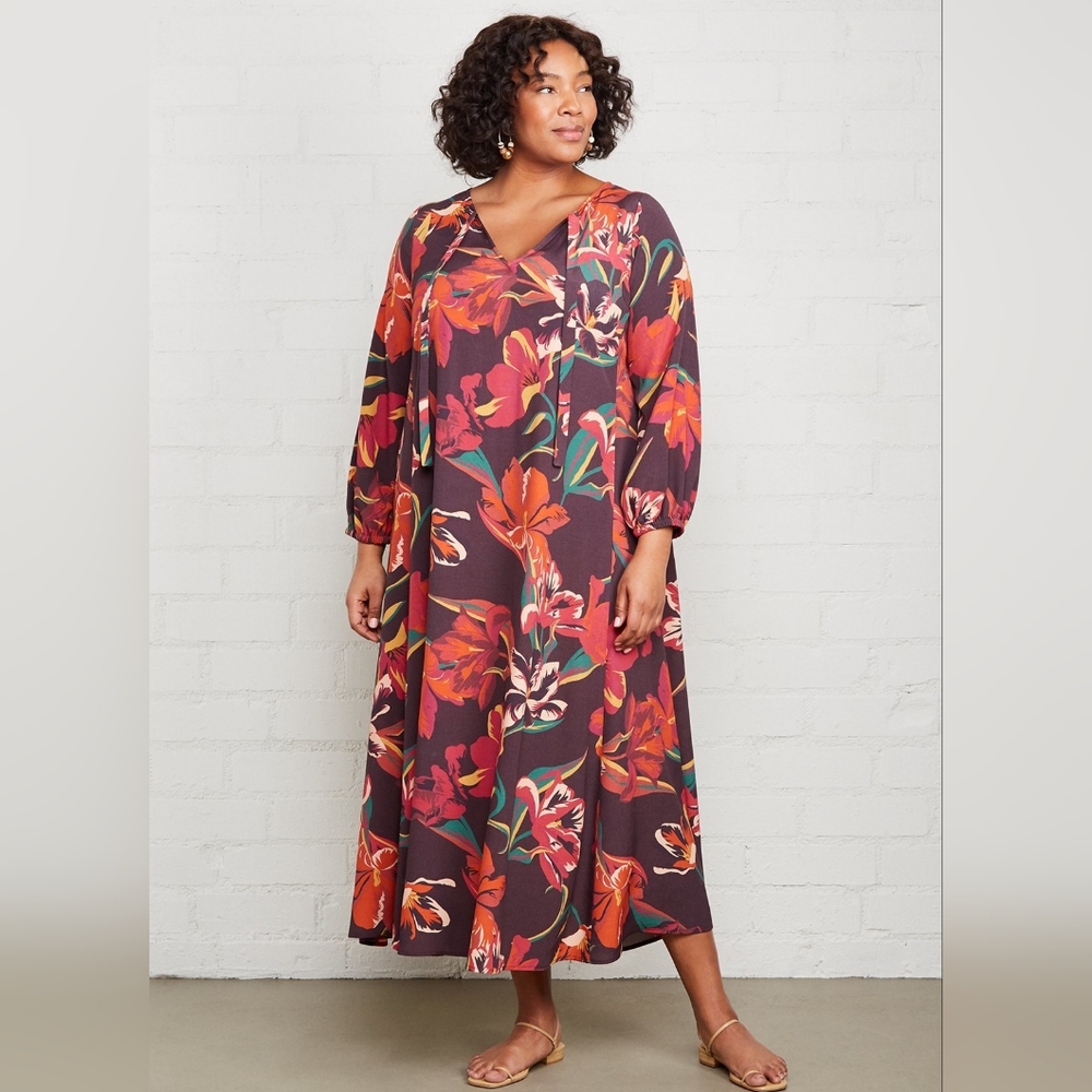 NWT, Rachel Pally Crepe Manon Dress in Tulip